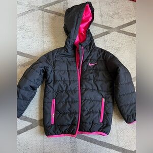 Black and Pink Nike coat